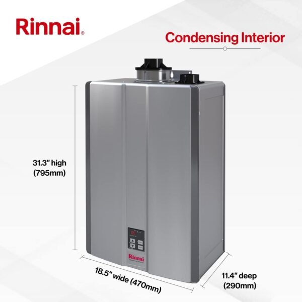 Rinnai RSC160iN Smart-Circ Condensing Gas Tankless Water Heater 160,000 BTU