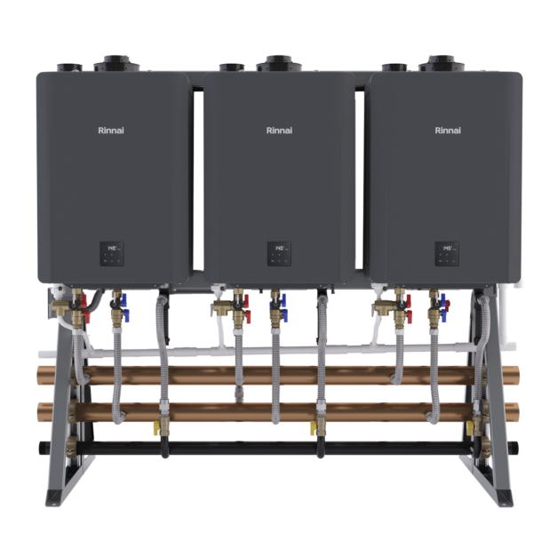 Rinnai TRS03ILCXIN commercial freestanding rack systems 597,000 BTU 3-unit