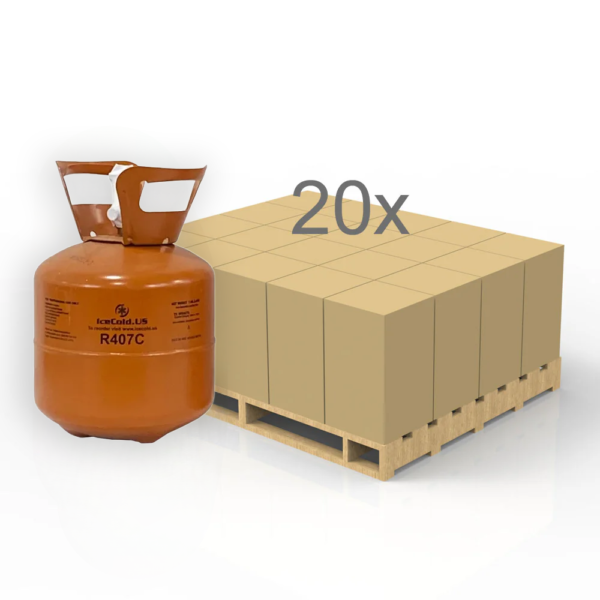 R407C 7.5 LBS Refrigerant - HALF PALLET (20 Cylinders)